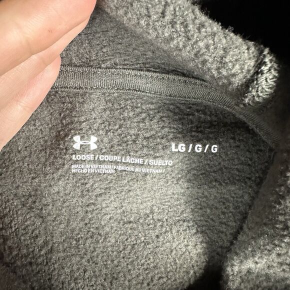 Under Armour Women's Athletic Hoodie L Dark Grey Workout Layering Running - Picture 11 of 16